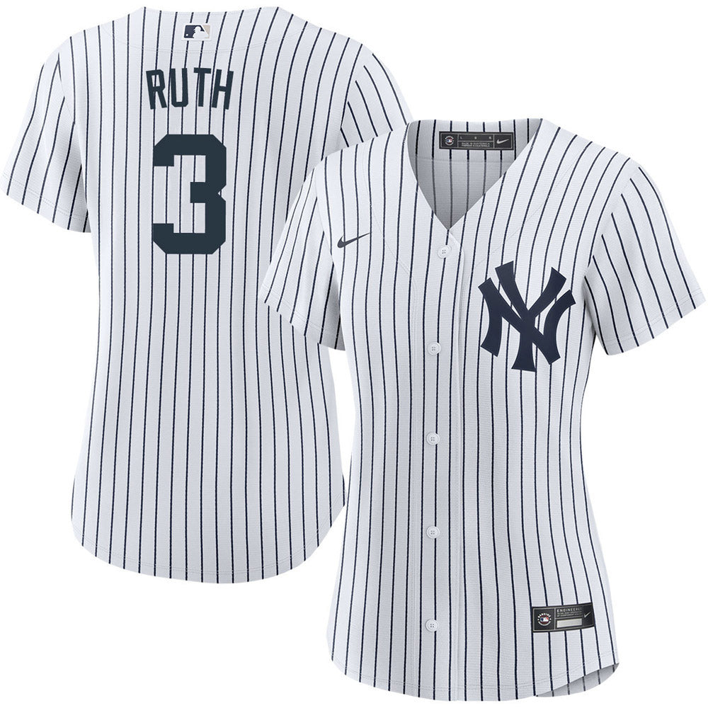 Women's New York Yankees Babe Ruth Replica Home Jersey - White