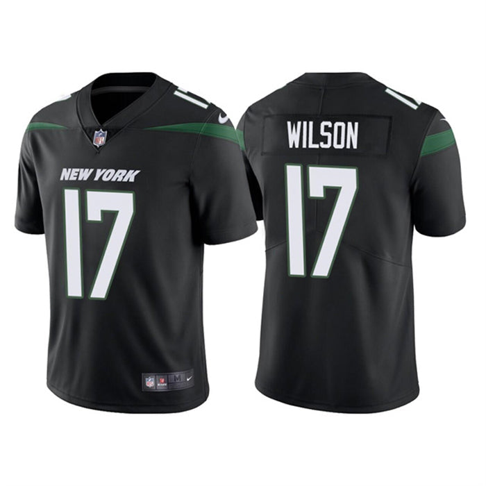Men's New York Jets Garrett Wilson Vapor Jersey - Black